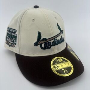 New Era 59Fifty Cardinals Busch Stadium Final Season Fitted Hat Cap Size 7 1/2‎